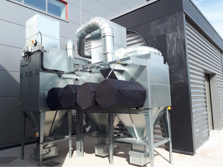 Turnkey explosion protection system for industrial metalworking equipment