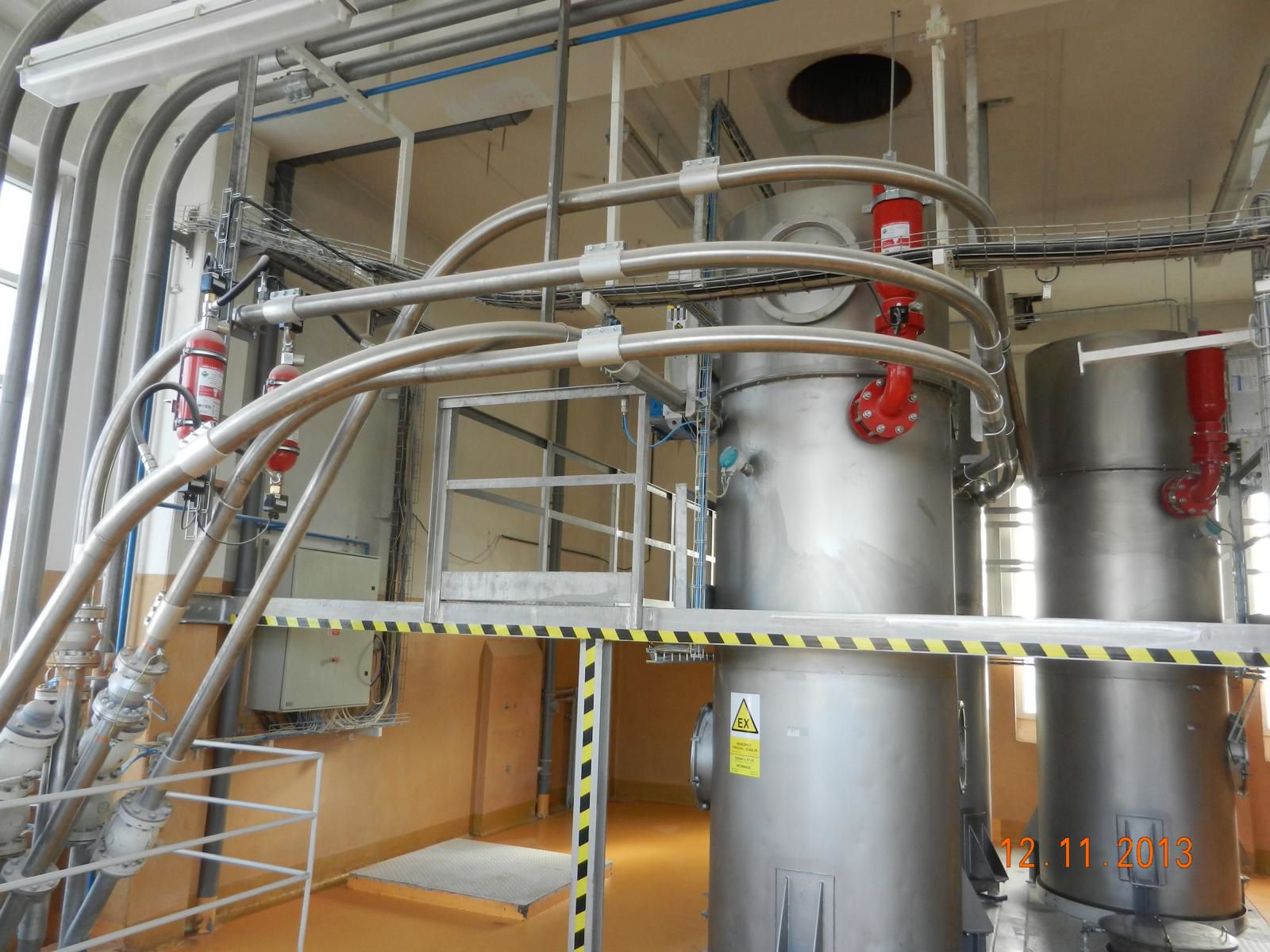 Turnkey explosion protection system for chemical and pharmaceutical production facilities