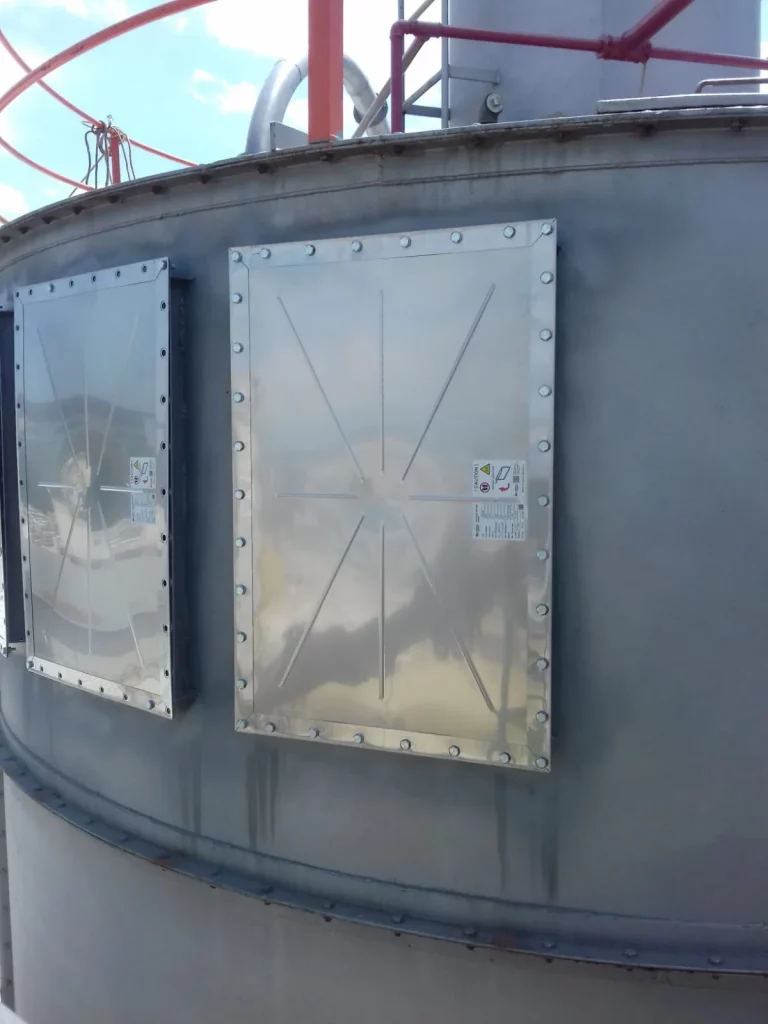 Explosion venting panels