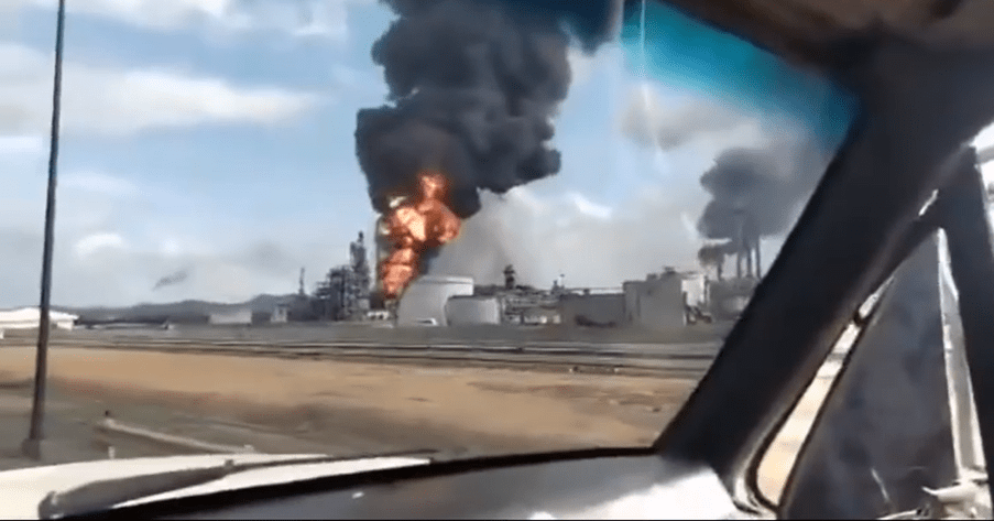 Explosion and Fire at Petrocedeno Crude Oil Plant in Venezuela